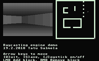 Raycasting Engine Demo atari screenshot